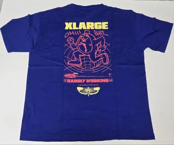 [레어] XLARGE 티셔츠 백 프린트 블루 XL 사이즈