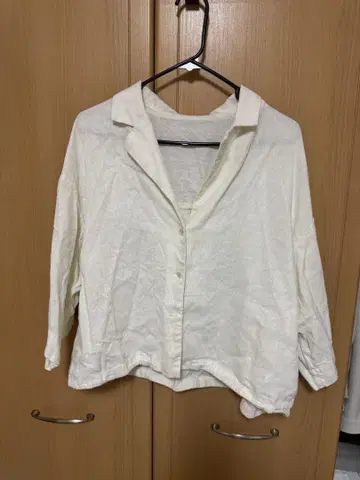 LOWRYSFARM 노르망디 숏 셔츠 아이보리