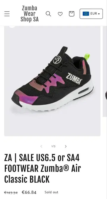 ZUMBA SA4 FOOTWAER Air Classic [정품]