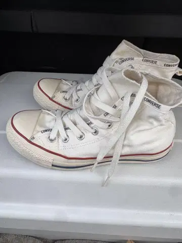 CONVERSE 컨버스 화이트 하이컷 스니커즈