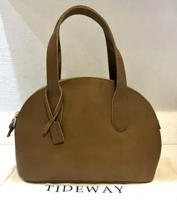 [새상품급] TIDEWAY DK BOSTON 가죽 핸드백 브라운