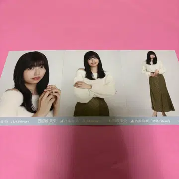 노기자카46 이오키 마오 브로마이드 오프숄더 니트 컴프
