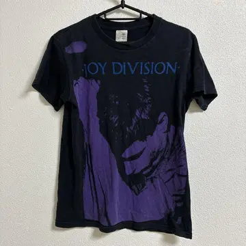 JOY DIVISION 티셔츠 S 조이 디비전 밴딩 티셔츠 블랙 보라색
