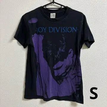 JOY DIVISION 티셔츠 S 조이 디비전 밴딩 티셔츠 블랙 보라색
