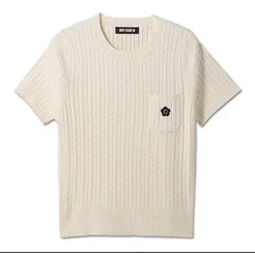 MARY QUANT 풀오버 반팔 니트