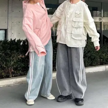 니코앤드 라인 데님 팬츠 블랙 M 사이즈