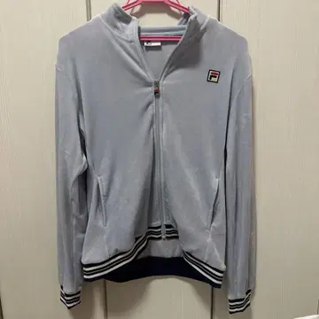 휠라 후드티 벨로아 트랙 자켓 색스