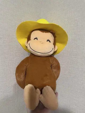 오자루의 조지 LL 봉제 인형 노란 모자