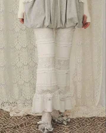메리제니 티어드 레이스 팬츠