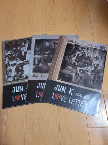 2PM JUN. K LOVE LETTER 클리어 파일 3장 세트