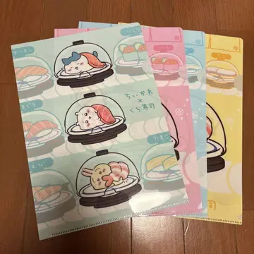 치이카와 (먼작귀) 쿠라스시 콜라보 클리어 파일 4종 세트