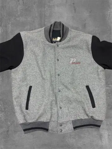 아메리칸 AUBURN SPORTSWEAR 바시티 자켓 그레이/블랙