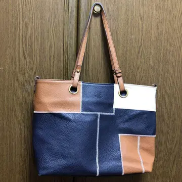 가죽 패치워크 숄더백