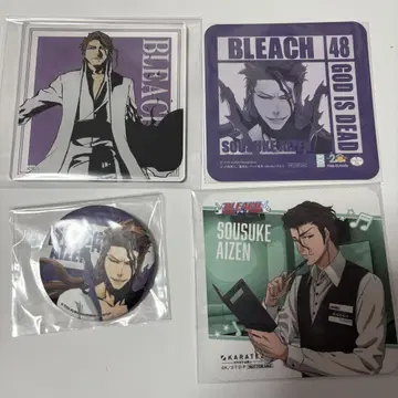 BLEACH 네이비 나염 소스 아크릴 코스터 카라테츠 나카가이