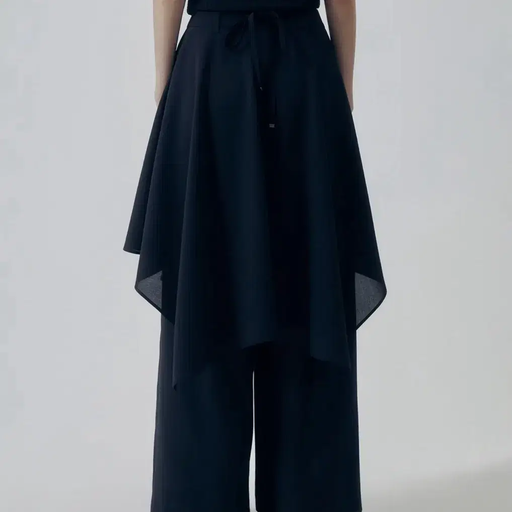 Trimming Bird Wrap Pants Layered Drape Strap Trouser #트리밍