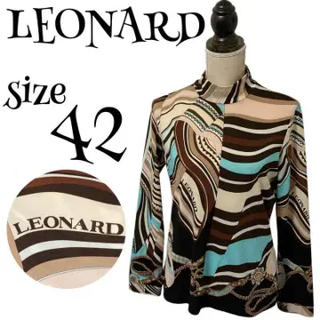 [고급] LEONARD SPORT 레오나르 멀티 컬러 스트라이프 긴팔