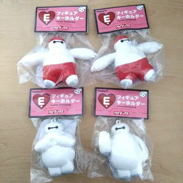 Happy 복권 베이맥스 제일복권 E상 피규어 키링 4세트