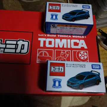 토미카 로손 한정판 혼다 시빅 TYPE R 2대 세트