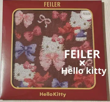 페이러 헬로키티 손수건 키티 새상품 FEILER 산리오