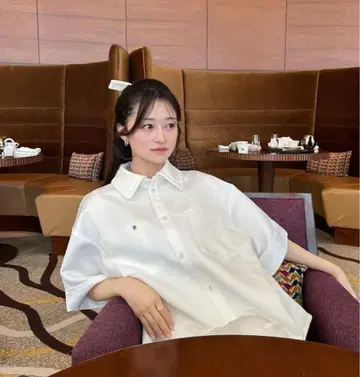 Bibiy WILLOW SHIRT JACKET 화이트 셔츠 자켓