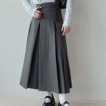 2way 롱 플리츠 스커트