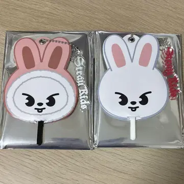 Straykids 스키즈 부채 키링 리비트 리노 세트 왈츠