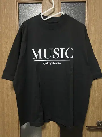Is-ness MUSIC my drug of choice 티셔츠 블랙 M