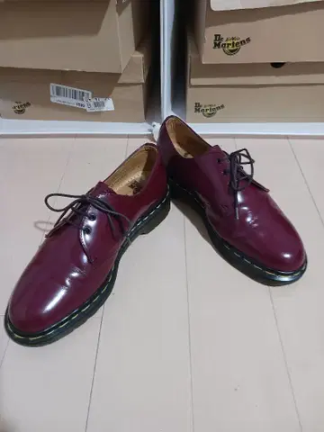 Dr.Martens 3홀 체리 레드 영국제 UK8