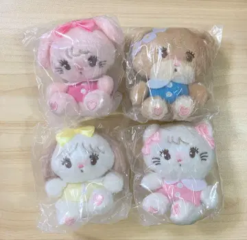 mikko characters 봉제 인형 2개 가챠 4개 세트 컴플리트