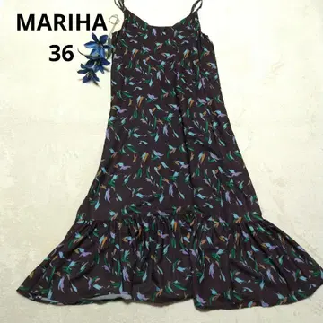 새상품급 MARIHA 시오사이 드레스 36 S 브라운