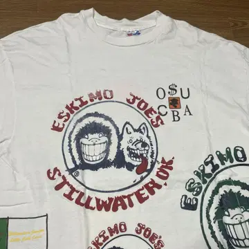 ESKIMO JOE'S 티셔츠 XL 90s USA제 샘플