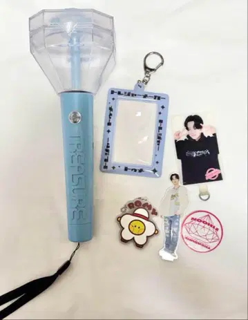 TREASURE 응원봉 파랑 지훈 아크릴 스탠드 폰 홀더