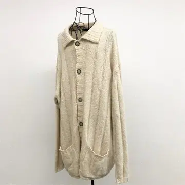 크리티아모모 니트 가디건 베이지 이탈리아제 레트로 모던