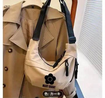 MARY QUANT 카키 숄더백 가볍고 뛰어난 핏감!