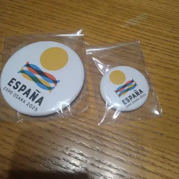 오사카 엑스포 2025 스페인 파빌리온 핀 배지 2개 세트