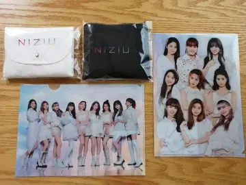 NiziU 에코백 화이트 블랙 세트