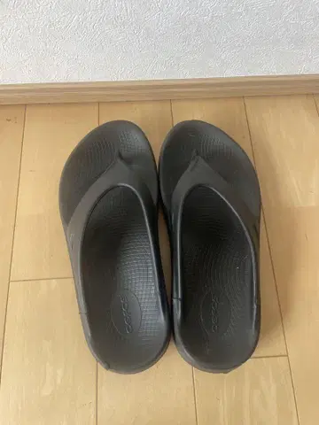 우포스 블랙 비치 샌들 쪼리 스타일 27cm