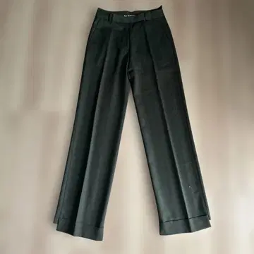 A.F. VANDERVORST 카키 와이드 팬츠 36
