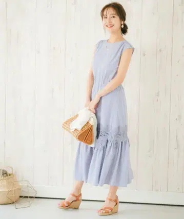 원피스 레이스 라인 롱 기장 FEERICHELU