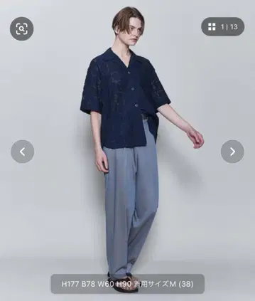 6(ROKU) OXFORD TUCK PANTS 2022SS 36
