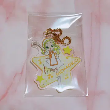 오자마녀 도레미 아스카 모모코 콜라보 카페 한정판 아크링 키링