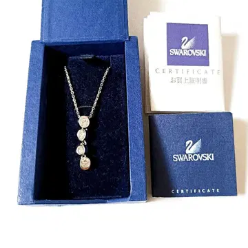 SWAROVSKI 스와로브스키 목걸이 실버 심플 크리스탈