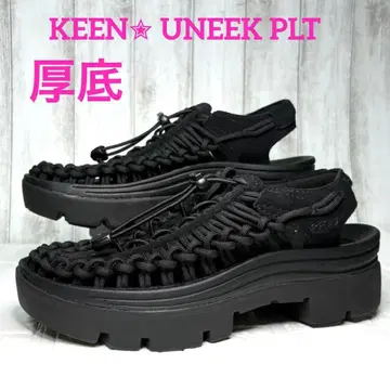 [레어 새상품급] KEEN UNEEK PLT 유니크 플랫폼 통굽