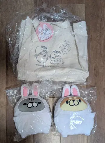 본레스개와 본레스고양이 2023년 봉제 인형 토트백