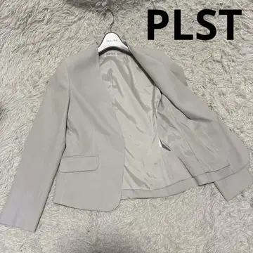 [새상품급] PLST 노카라 자켓 라이트 그레이 자켓 전체 안감