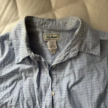 L.L.Bean 슬리브리스 체크 셔츠