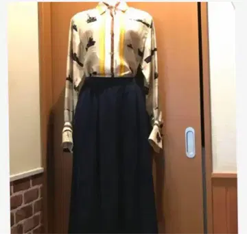 새상품 보관품 택 포함 레오나르 팬츠 스커트 다크 네이비 L