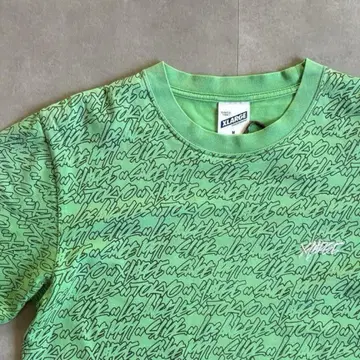 90s 구제 의류 X-LARGE 엑스라지 올 패턴 투어 티셔츠 자수 로고