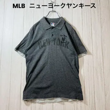 메이저리그 MLB 뉴욕 양키스 반팔 피케 셔츠 L 자수 로고