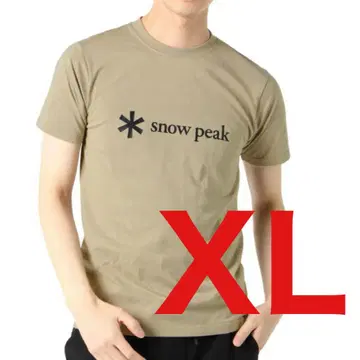 스노우피크(snow peak) 티셔츠 반팔 프린트 로고